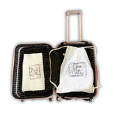 Clean Clothes Drawstring Laundry Bag Cotton Travel Laundry Bag